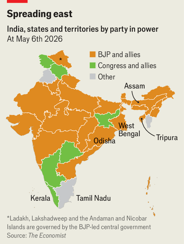 Narendra Modi has extended his grip on India image