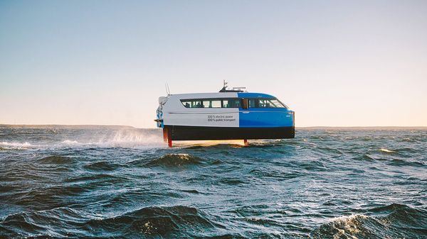 &ldquo;Flying&rdquo; electric boats could remake urban transport image