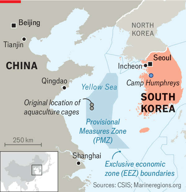 China is testing South Korea in the Yellow Sea image