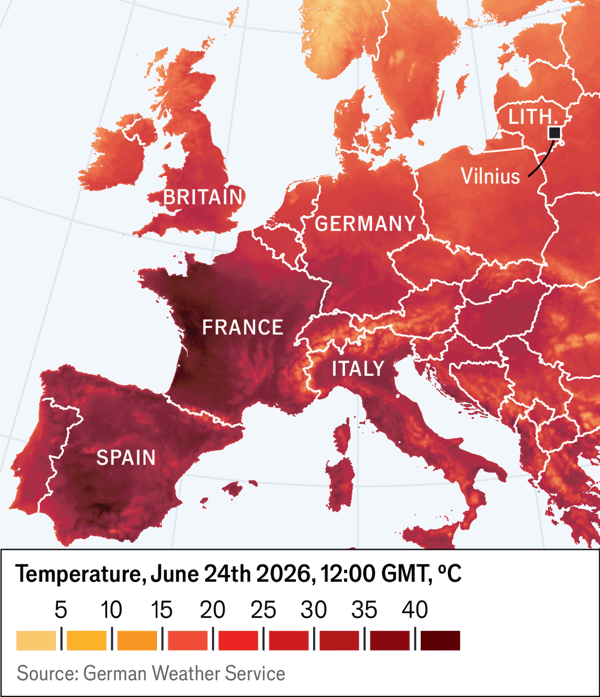 Global warming has made Europe&rsquo;s heatwave 2-4&deg;C worse image