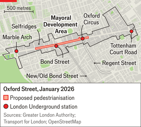 The case for banning vehicles from Oxford Street in London is weak image
