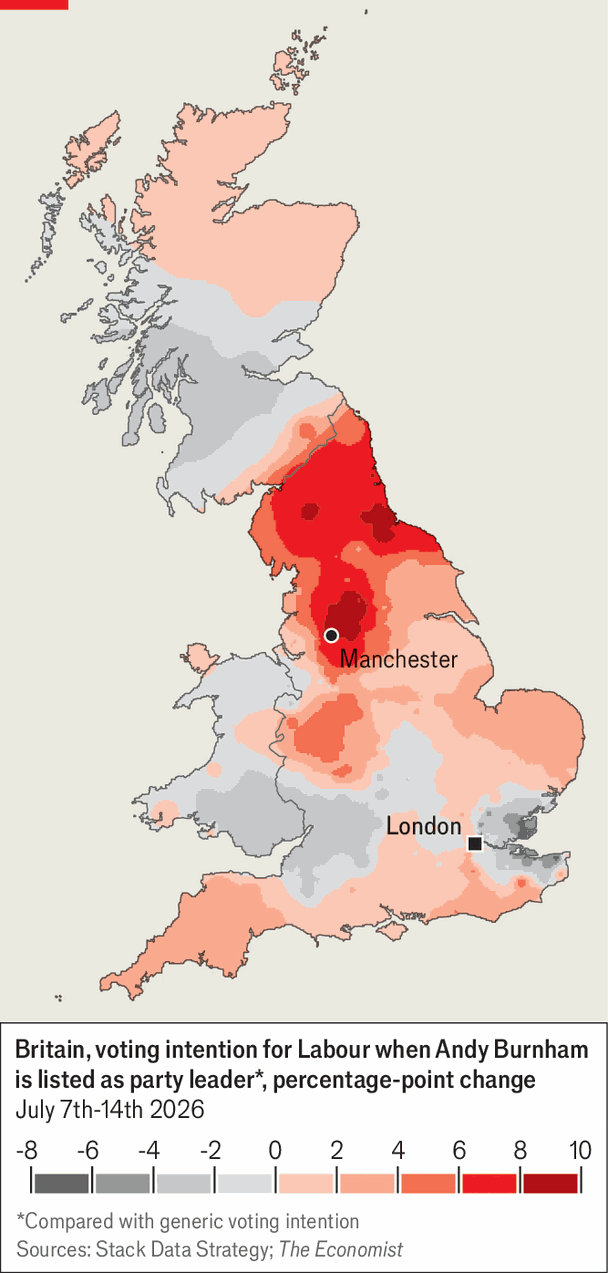 His supporters are more northern and more Green than Sir Keir’s image